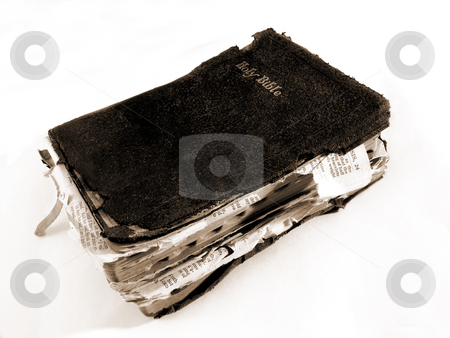 To use this stock image in your creative project, please select the size you need over to the right and click the "Add to Cart" button.
Your downloaded image will come with the Cutcaster watermark removed so don’t worry about the watermark you see on this page. Old Bible stock photo, Old time-worn Bible by Anita Peppers