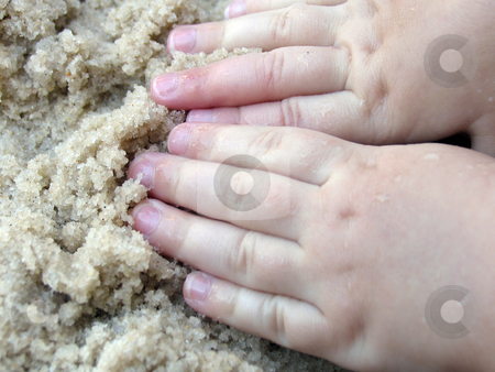 To use this stock image in your creative project, please select the size you need over to the right and click the "Add to Cart" button.
Your downloaded image will come with the Cutcaster watermark removed so don’t worry about the watermark you see on this page. Hands in the sand stock photo, Child's hands playing in the sand by Anita Peppers