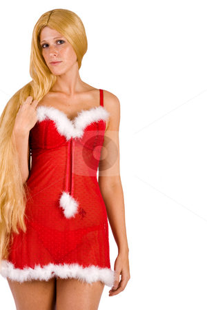 To use this stock image in your creative project, please select the size you need over to the right and click the "Add to Cart" button.
Your downloaded image will come with the Cutcaster watermark removed so don’t worry about the watermark you see on this page. Beautiful Christmas faerie with very long hair posing stock photo, Studio portrait of blond christmas girl with very long blond hair posing by Frenk and Danielle Kaufmann
