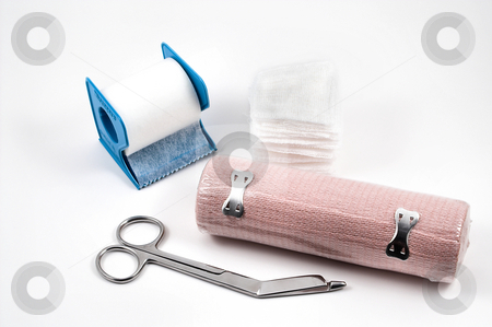 To use this stock image in your creative project, please select the size you need over to the right and click the "Add to Cart" button.
Your downloaded image will come with the Cutcaster watermark removed so don’t worry about the watermark you see on this page. Medical Wound Kit stock photo, A Medical Wound Kit ready for an emergency. by Robert Byron