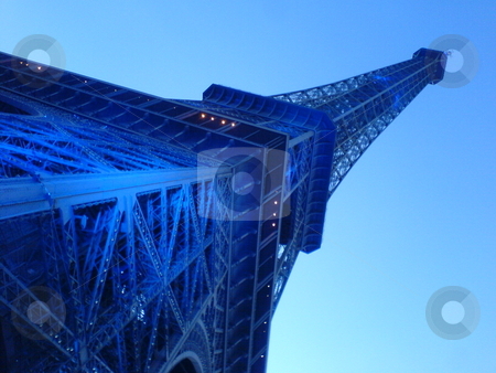 To use this stock image in your creative project, please select the size you need over to the right and click the "Add to Cart" button.
Your downloaded image will come with the Cutcaster watermark removed so don’t worry about the watermark you see on this page. Blue Eiffel tower stock photo, Eiffel tower in a blue lightning by Heiko Riemann