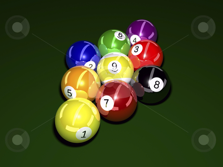 To use this stock image in your creative project, please select the size you need over to the right and click the "Add to Cart" button.
Your downloaded image will come with the Cutcaster watermark removed so don’t worry about the watermark you see on this page. Balls Billiard stock photo, Pool balls on felt background 3D illustration by John Teeter