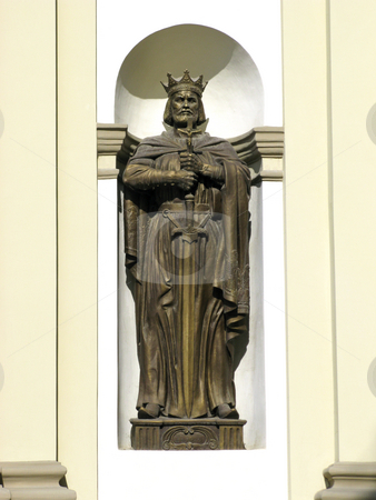 To use this stock image in your creative project, please select the size you need over to the right and click the "Add to Cart" button.
Your downloaded image will come with the Cutcaster watermark removed so don’t worry about the watermark you see on this page. Knyaz Volodymyr stock photo, Fragment of facade, Greco-catholic cathedral, Ivano-Frankivsk city, Ukraine by Roman Vintonyak