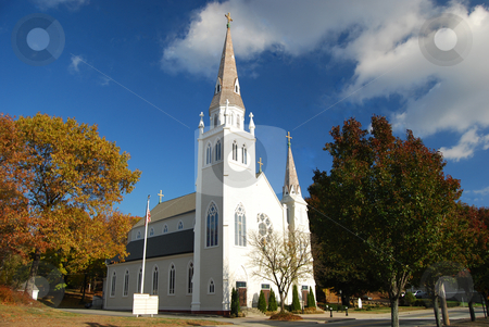 To use this stock image in your creative project, please select the size you need over to the right and click the "Add to Cart" button.
Your downloaded image will come with the Cutcaster watermark removed so don’t worry about the watermark you see on this page. White Church stock photo, White Church on a fall Day by Bill Parmentier