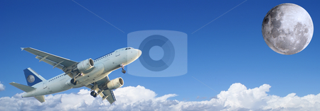 To use this stock image in your creative project, please select the size you need over to the right and click the "Add to Cart" button.
Your downloaded image will come with the Cutcaster watermark removed so don’t worry about the watermark you see on this page. Trip to the moon stock photo, Illustration of the moon travel industry. by Serge VILLA