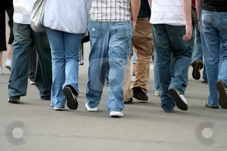 To use this stock image in your creative project, please select the size you need over to the right and click the "Add to Cart" button.
Your downloaded image will come with the Cutcaster watermark removed so don’t worry about the watermark you see on this page. Teens group legs walking in the street stock photo, by Gautier Willaume