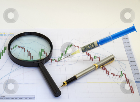 To use this stock image in your creative project, please select the size you need over to the right and click the "Add to Cart" button.
Your downloaded image will come with the Cutcaster watermark removed so don’t worry about the watermark you see on this page. Financial injection stock photo, Metaphor about financial and stock market exchange. by Sinisa Botas