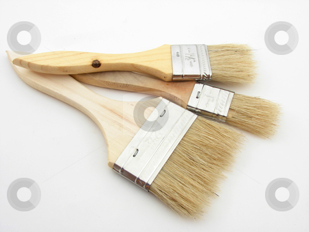 To use this stock image in your creative project, please select the size you need over to the right and click the "Add to Cart" button.
Your downloaded image will come with the Cutcaster watermark removed so don’t worry about the watermark you see on this page. Painting stock photo, Wooden painting brushes isolated over white background. by Nedim Juki?