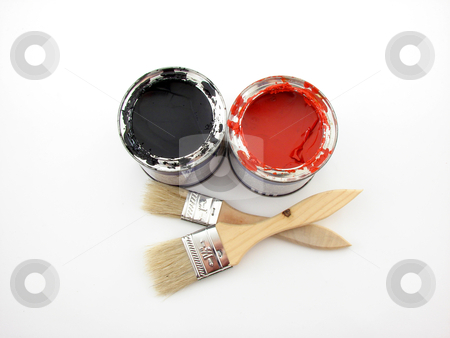 To use this stock image in your creative project, please select the size you need over to the right and click the "Add to Cart" button.
Your downloaded image will come with the Cutcaster watermark removed so don’t worry about the watermark you see on this page. Painting stock photo, Paintbuckets and brushes isolated over white background. by Nedim Juki?