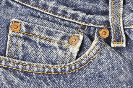 To use this stock image in your creative project, please select the size you need over to the right and click the "Add to Cart" button.
Your downloaded image will come with the Cutcaster watermark removed so don’t worry about the watermark you see on this page. Jeans Pocket stock photo, Closeup photo of a pair of jeans with emphasis on the pocket area by Inge Schepers