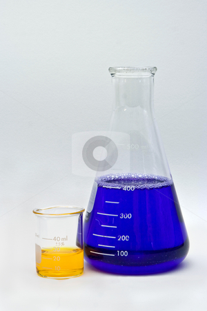 To use this stock image in your creative project, please select the size you need over to the right and click the "Add to Cart" button.
Your downloaded image will come with the Cutcaster watermark removed so don’t worry about the watermark you see on this page. Colorful Chemistry stock photo, Flask and beaker with colorful liquids as pH indicators on a white background by Paul Hakimata