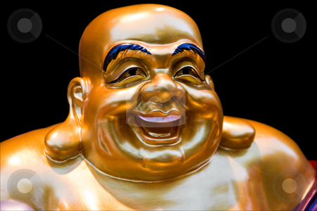To use this stock image in your creative project, please select the size you need over to the right and click the "Add to Cart" button.
Your downloaded image will come with the Cutcaster watermark removed so don’t worry about the watermark you see on this page. Smiling Buddha stock photo, The gold colored face of a statue of a smiling Buddha, isolated on black by Paul Hakimata
