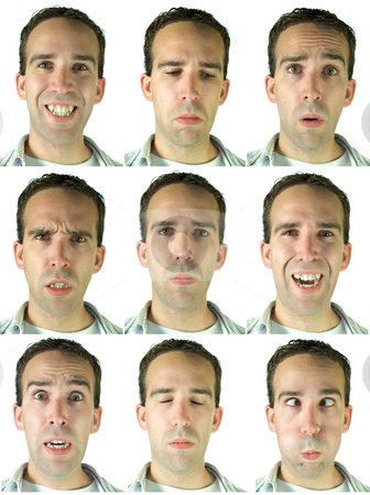 To use this stock image in your creative project, please select the size you need over to the right and click the "Add to Cart" button.
Your downloaded image will come with the Cutcaster watermark removed so don’t worry about the watermark you see on this page. Facial Expressions stock photo, Collection of nine different facial expressions and emotions, in high resolution by Richard Nelson