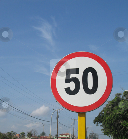 To use this stock image in your creative project, please select the size you need over to the right and click the "Add to Cart" button.
Your downloaded image will come with the Cutcaster watermark removed so don’t worry about the watermark you see on this page. 50 speed limit sign stock photo, by Mbudley Mbudley