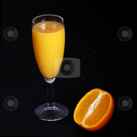 To use this stock image in your creative project, please select the size you need over to the right and click the "Add to Cart" button.
Your downloaded image will come with the Cutcaster watermark removed so don’t worry about the watermark you see on this page. Fresh Orange Juice in glass stock photo, A freshly squeezed orange drink with half orange by Mark Allchin