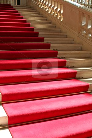 To use this stock image in your creative project, please select the size you need over to the right and click the "Add to Cart" button.
Your downloaded image will come with the Cutcaster watermark removed so don’t worry about the watermark you see on this page. Red carpet stock photo, Red carpet on clasically designed marble staircase by Kheng Guan Toh