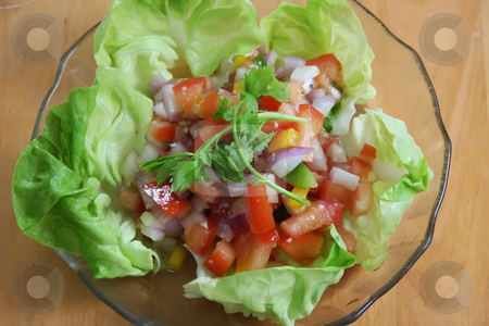 To use this stock image in your creative project, please select the size you need over to the right and click the "Add to Cart" button.
Your downloaded image will come with the Cutcaster watermark removed so don’t worry about the watermark you see on this page. Fresh salad stock photo, Fresh italian salad with chopped vegetables on lettuce by Kheng Guan Toh
