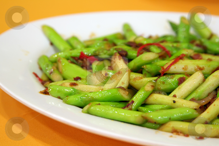 To use this stock image in your creative project, please select the size you need over to the right and click the "Add to Cart" button.
Your downloaded image will come with the Cutcaster watermark removed so don’t worry about the watermark you see on this page. Fried asparagus stock photo, Plate of fried asparagus traditional chinese cuisine by Kheng Guan Toh