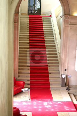 To use this stock image in your creative project, please select the size you need over to the right and click the "Add to Cart" button.
Your downloaded image will come with the Cutcaster watermark removed so don’t worry about the watermark you see on this page. Red carpet stock photo, Red carpet on clasically designed marble staircase by Kheng Guan Toh