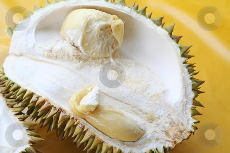 To use this stock image in your creative project, please select the size you need over to the right and click the "Add to Cart" button.
Your downloaded image will come with the Cutcaster watermark removed so don’t worry about the watermark you see on this page. Durian fruit stock photo, Fresh open durian fruit fresh tropical exotic by Kheng Guan Toh