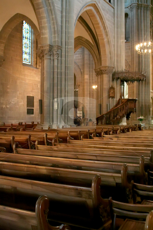 To use this stock image in your creative project, please select the size you need over to the right and click the "Add to Cart" button.
Your downloaded image will come with the Cutcaster watermark removed so don’t worry about the watermark you see on this page. Cathedral interior stock photo, Interior of the St. Peter's cathedral in Geneva, Switzerland by Kheng Guan Toh