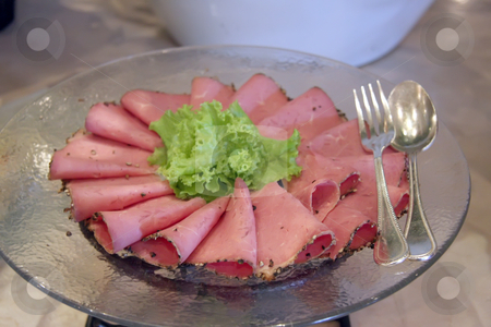 To use this stock image in your creative project, please select the size you need over to the right and click the "Add to Cart" button.
Your downloaded image will come with the Cutcaster watermark removed so don’t worry about the watermark you see on this page. Cold cuts stock photo, Cold cuts laid out in restaurant buffet by Kheng Guan Toh