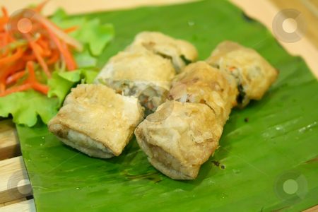 To use this stock image in your creative project, please select the size you need over to the right and click the "Add to Cart" button.
Your downloaded image will come with the Cutcaster watermark removed so don’t worry about the watermark you see on this page. Vietnamese spring rolls stock photo, Traditional vietnamese spring rolls appetizer side dish by Kheng Guan Toh