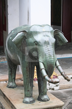 To use this stock image in your creative project, please select the size you need over to the right and click the "Add to Cart" button.
Your downloaded image will come with the Cutcaster watermark removed so don’t worry about the watermark you see on this page. Elephant statue stock photo, Marble elephant statue in Thai temple religious statuette by Kheng Guan Toh