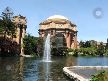 To use this stock image in your creative project, please select the size you need over to the right and click the "Add to Cart" button.
Your downloaded image will come with the Cutcaster watermark removed so don’t worry about the watermark you see on this page. Palace of Fine Arts stock photo, Built in 1915 as part of the Panama-Pacific International Exposition, San Francisco's Palace of Fine Arts rotunda and exhibition hall was so well received with its Roman design and Greek decorations that the temporary structure became a permanant fixture. Greek style decordations on the top of the collanades are visible on the top portion of the rotunda. by Dennis Thomsen