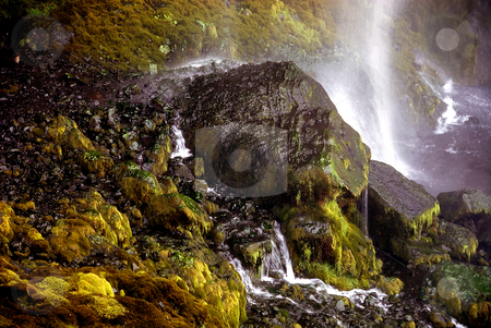 To use this stock image in your creative project, please select the size you need over to the right and click the "Add to Cart" button.
Your downloaded image will come with the Cutcaster watermark removed so don’t worry about the watermark you see on this page. Inside waterfall stock photo, Green inside of Selfoss waterfall in Iceland by Wino Evertz