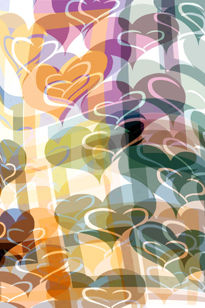 To use this stock image in your creative project, please select the size you need over to the right and click the "Add to Cart" button.
Your downloaded image will come with the Cutcaster watermark removed so don’t worry about the watermark you see on this page. Pattern with hearts stock photo, Garlands of pastel colored hearts by Wino Evertz