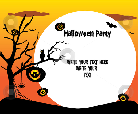 To use this stock image in your creative project, please select the size you need over to the right and click the "Add to Cart" button.
Your downloaded image will come with the Cutcaster watermark removed so don’t worry about the watermark you see on this page. Halloween party stock vector clipart, by R. B.