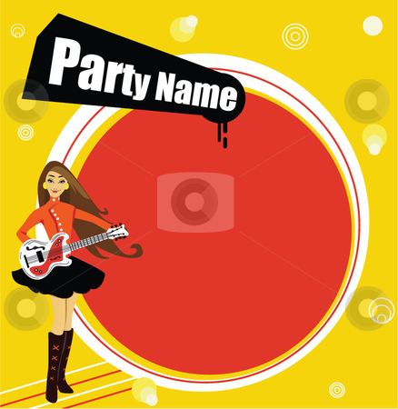 To use this stock image in your creative project, please select the size you need over to the right and click the "Add to Cart" button.
Your downloaded image will come with the Cutcaster watermark removed so don’t worry about the watermark you see on this page. Guitar menu stock vector clipart, This image could be used as a flyer or invitation to a party by R. B.