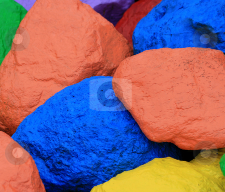 To use this stock image in your creative project, please select the size you need over to the right and click the "Add to Cart" button.
Your downloaded image will come with the Cutcaster watermark removed so don’t worry about the watermark you see on this page. Brightly Colored Boulders stock photo, Several brightly colored painted boulders. by Betty Hansen