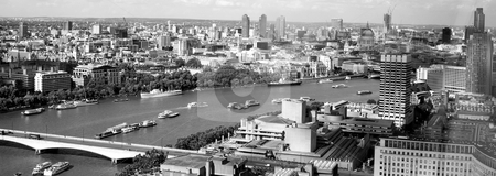 To use this stock image in your creative project, please select the size you need over to the right and click the "Add to Cart" button.
Your downloaded image will come with the Cutcaster watermark removed so don’t worry about the watermark you see on this page. London stock photo, City View of London from the air by Lee Torrens
