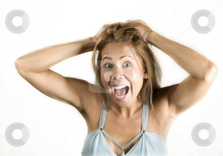 To use this stock image in your creative project, please select the size you need over to the right and click the "Add to Cart" button.
Your downloaded image will come with the Cutcaster watermark removed so don’t worry about the watermark you see on this page. Ethnic woman pulling her hair stock photo, Pretty ethnic woman pulling on her hair by Scott Griessel