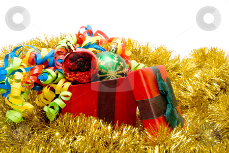 To use this stock image in your creative project, please select the size you need over to the right and click the "Add to Cart" button.
Your downloaded image will come with the Cutcaster watermark removed so don’t worry about the watermark you see on this page. Christmas Present stock photo, A Christmas present in a festive holiday box. by Robert Byron