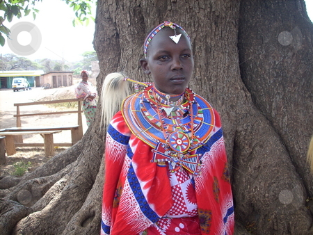 To use this stock image in your creative project, please select the size you need over to the right and click the "Add to Cart" button.
Your downloaded image will come with the Cutcaster watermark removed so don’t worry about the watermark you see on this page. Young Masai girl under a tree stock photo, A beautiful young Masai girl dressed in traditional/cultural clothes and beads by Rose Nthiwa