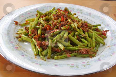 To use this stock image in your creative project, please select the size you need over to the right and click the "Add to Cart" button.
Your downloaded image will come with the Cutcaster watermark removed so don’t worry about the watermark you see on this page. Spicy asparagus stock photo, Spicy asian asparagus dish on white plate by Kheng Guan Toh