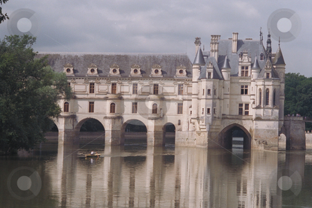 To use this stock image in your creative project, please select the size you need over to the right and click the "Add to Cart" button.
Your downloaded image will come with the Cutcaster watermark removed so don’t worry about the watermark you see on this page. Chenonceau Chateau stock photo, Chenonceau Chateau, Loire Valley, with sculler in foreground on the Cher River
across the Cher River
Home of Diane de Poitiers and Catherine de Medici
Border of Occupied France and Vichy France during World War II by Thomas Marchessault