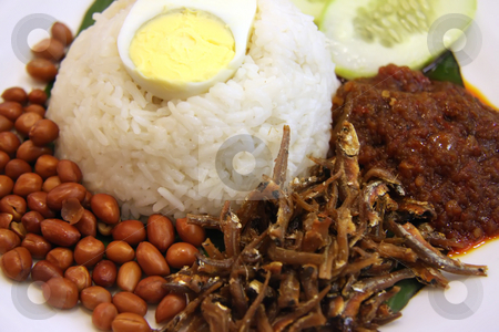 To use this stock image in your creative project, please select the size you need over to the right and click the "Add to Cart" button.
Your downloaded image will come with the Cutcaster watermark removed so don’t worry about the watermark you see on this page. Nasi lemak stock photo, Nasi lemak traditional malaysian spicy rice dish by Kheng Guan Toh