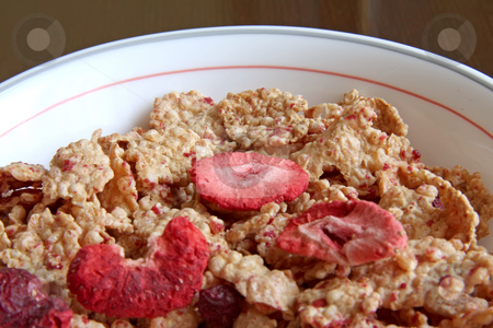 To use this stock image in your creative project, please select the size you need over to the right and click the "Add to Cart" button.
Your downloaded image will come with the Cutcaster watermark removed so don’t worry about the watermark you see on this page. Raspberry breakfast cereal stock photo, Breakfast cereal with flakes of dried raspberry by Kheng Guan Toh