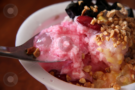 To use this stock image in your creative project, please select the size you need over to the right and click the "Add to Cart" button.
Your downloaded image will come with the Cutcaster watermark removed so don’t worry about the watermark you see on this page. Shaved ice dessert stock photo, Traditional asian dessert of shaved ice by Kheng Guan Toh