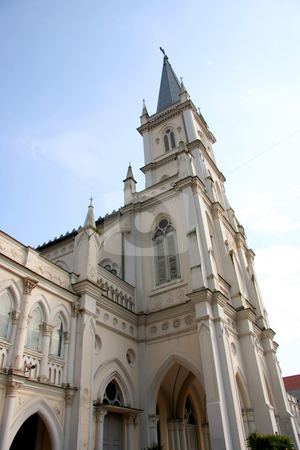 To use this stock image in your creative project, please select the size you need over to the right and click the "Add to Cart" button.
Your downloaded image will come with the Cutcaster watermark removed so don’t worry about the watermark you see on this page. Colonial cathedral stock photo, British colonial style cathedral, Chymes in Singapore by Kheng Guan Toh