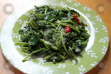 To use this stock image in your creative project, please select the size you need over to the right and click the "Add to Cart" button.
Your downloaded image will come with the Cutcaster watermark removed so don’t worry about the watermark you see on this page. Spicy vegetables stock photo, Plate of spicy asian cooked vegetables with chillis by Kheng Guan Toh