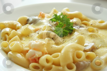 To use this stock image in your creative project, please select the size you need over to the right and click the "Add to Cart" button.
Your downloaded image will come with the Cutcaster watermark removed so don’t worry about the watermark you see on this page. Macaroni and cheese stock photo, Macaroni and cheese with Prawns by Kheng Guan Toh