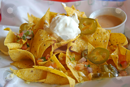 To use this stock image in your creative project, please select the size you need over to the right and click the "Add to Cart" button.
Your downloaded image will come with the Cutcaster watermark removed so don’t worry about the watermark you see on this page. Mexican nachos stock photo, Nachos mexican snacks fried corn chips cuisine by Kheng Guan Toh