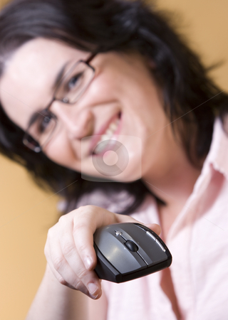 To use this stock image in your creative project, please select the size you need over to the right and click the "Add to Cart" button.
Your downloaded image will come with the Cutcaster watermark removed so don’t worry about the watermark you see on this page. Young woman communication technology stock photo, Young woman by Ivan Montero