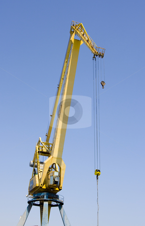 To use this stock image in your creative project, please select the size you need over to the right and click the "Add to Cart" button.
Your downloaded image will come with the Cutcaster watermark removed so don’t worry about the watermark you see on this page. Industry crane stock photo, Construction industry crane heavy cargo machinery on a blue background by Ivan Montero