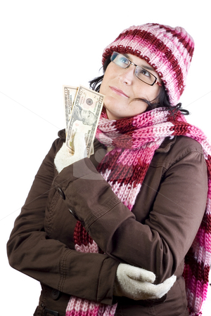 To use this stock image in your creative project, please select the size you need over to the right and click the "Add to Cart" button.
Your downloaded image will come with the Cutcaster watermark removed so don’t worry about the watermark you see on this page. Shopping girl stock photo, Adult woman thinking about what to buy holding a dollar note by Ivan Montero